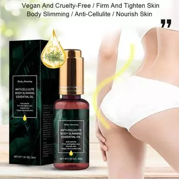 30 мл эфирное масло для похудения, антицеллюлитное сжигание жира, укрепляющее, подтягивающее, питающее кожу, роликовая массажная сыворотка для ухода за кожей 30ML