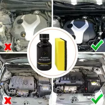 30 мл автомобильных пластиковых деталей, средство для восстановления протектора, средство для приборной панели, автомобильный интерьер, чистящее средство для восстановления пластиковых деталей 30ml