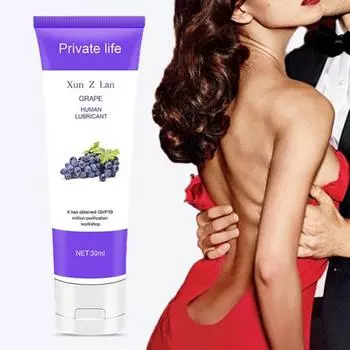 30 мл/бутылка, полезная личная смазка, нежирная, легко наносится, безопасное массажное смазочное масло для флирта для женщин Grape