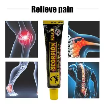 30 мл гель для облегчения мышечной боли, быстродействующий, нераздражающий мазь со скорпионом, освежающий массажный гель для облегчения боли для семьи 30ml