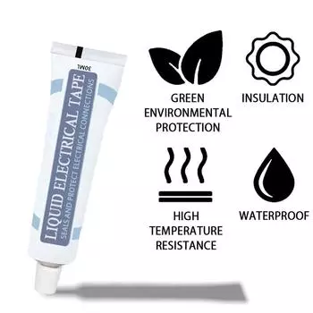 30 мл изоляционный клей, водонепроницаемая термостойкая герметизирующая лента (черный)