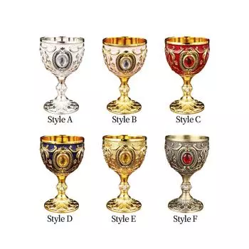 30 мл мини-бокал винтажный металлический винный стакан многоразовые небьющиеся средневековые стаканы Ид Мубарак столовая посуда для декора праздника Ид Рамадан 30ml