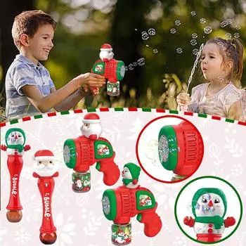 30 мл Музыкальный Пузырь Рождественский Снеговик Пузырьковая палочка Игрушка-машина для мыльных пузырей One Size