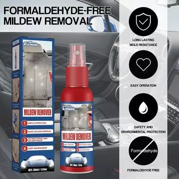 30 мл очиститель салона автомобиля средство для удаления плесени автомобиля обивочные коврики для ног спрей для очистки потолка и сидений Rem Z8Q4