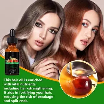 30 мл Поврежденные волосы Улучшают секущиеся кончики Питают волосы Уход за волосами Масло One Size чёрный