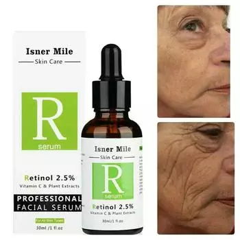 30 мл ретинола 2,5% + ВК 20% и гиалуроновой кислоты, отбеливание, морщины