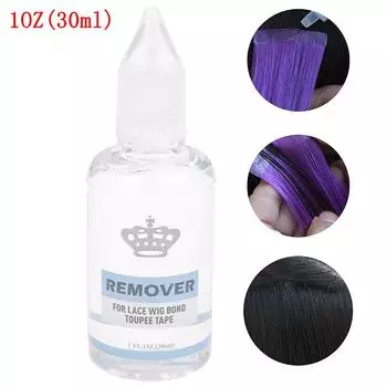 30 мл Средство для удаления клея Лента Наращивание волос Двусторонний клей Кружевной фронтальный парик