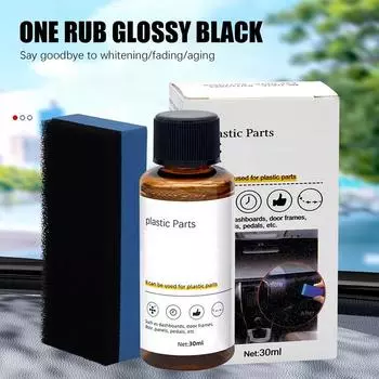 30 мл средство для восстановления внутренних пластиковых деталей, воск для покрытия кристаллов, обновленное восстановление пластика, долговечная жидкость для обслуживания автомобиля