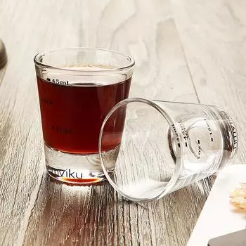 30 мл стеклянный мерный стакан со шкалой рюмка жидкий стакан унция стакан для выпечки кухонная техника чёрный