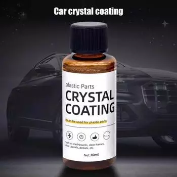 30 мл защитное покрытие пластиковых деталей автомобиля, кристаллическое покрытие, длительный эффект, глянцевый эффект вощения