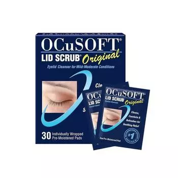 30 оригинальных увлажняющих подушечек OCuSOFT Lid Scrubs