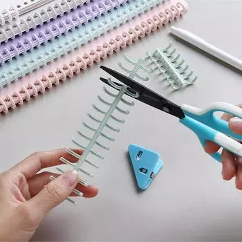 30 отверстий Пластиковые спиральные кольца для бумаги А4 блокнот канцелярские принадлежности офисные принадлежности