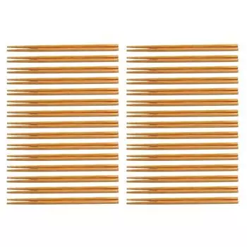 30 пар деревянных палочек для еды, набор противоскользящих многоразовых легких китайских палочек для еды лапши