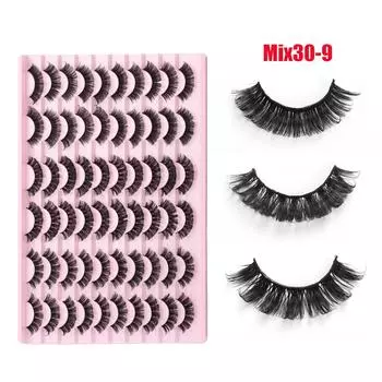 30 пар густых завитых ресниц накладные ресницы густая имитация
