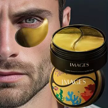 30 пар масок для глаз для мужчин и женщин, экстракт золотых водорослей, увлажнение и успокоение для сухой кожи, для всех типов кожи 80g