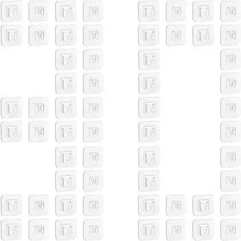 30 пар многоцелевых крючков, двухсторонние самоклеящиеся настенные крючки, водонепроницаемая одежда, головные уборы, крючки для полотенец, кухонные крючки для ванной комнаты, дверные крючки