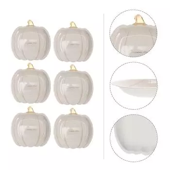 30 шт. Тыквенные бумажные тарелки-поддоны для ужина, фруктовое блюдо, вечеринка, домашний Хэллоуин, нежный пищевой торт