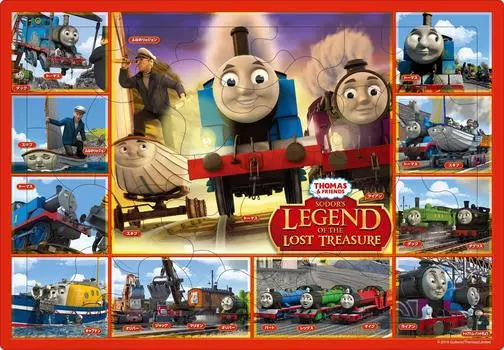 30 Piece Puzzle Thomas the Tank Engine Movie Mysterious Pirate Ship and Lost Treasure Picture Puzzle Children s Search!!
