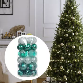 30 Pieces Xmas Decorative Baubles Small Pendants Christmas Balls for Indoor Outdoor Wedding