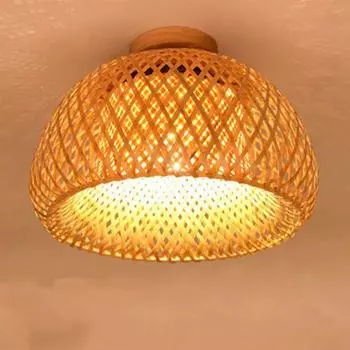 30 плетеных потолочных светильников из ротанга, подвесной светильник, абажур, домашний декор, блеск бамбукового дерева, художественная подвесная люстра, светильник