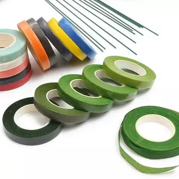 30 ярдов, лента с цветочным стеблем, корсажи, петлица, искусственный цветок, тычинка, обертка, флорист, зеленые ленты, нейлоновые принадлежности для цветов