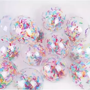 30 разноцветных воздушных шаров с конфетти, идеально подходящих для украшения вечеринок и фотосессий, идеально подходят для дней рождения, годовщин свадеб и девичников. 12inch