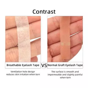 30 рулонов дышащей клейкой ленты для прививки ресниц, легко разрываемая нетканая ткань для ресниц 10pcs белый