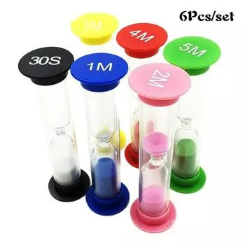 30 s 1/2/3/4/5 минут Песочные часы Песочные часы Таймеры Настольные часы Набор