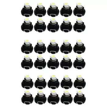 30 шт. 12 В T3 Neo Wedge Светодиодные лампы для панели приборов автомобиля 20 мА Внутреннее освещение