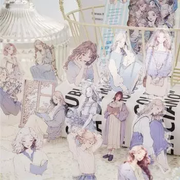 30 шт./1 лот кавайные канцелярские наклейки белый дневник любовника декоративные мобильные наклейки Скрапбукинг DIY ремесленные наклейки