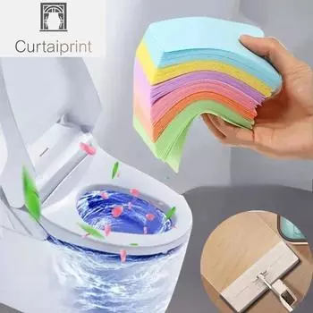 30 шт./1 лот таблетки для чистки пола водорастворимые стерилизующие ароматные дезодоранты для ванной комнаты кухни грязные чистящие салфетки для туалета 30pcs Blue