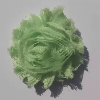 30 шт. 2,5-дюймовые потертые шифоновые цветы для девочек, повязка на голову, аксессуары для волос, одежда для малышей, шитье платьев, декоративные цветы