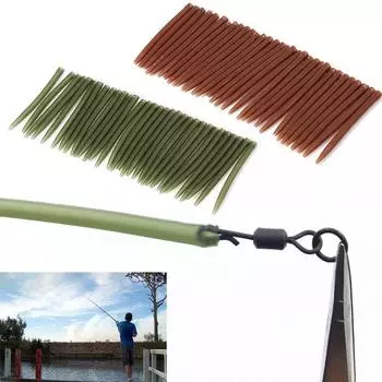 30 шт., 51 мм, аксессуары для рыболовных снастей с защитой от рукавов коричневый