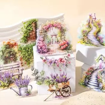 30 шт. 6 стилей серии наклеек Garden Corner идеально подходят для коллажа, скрапбукинга, товаров для творчества E