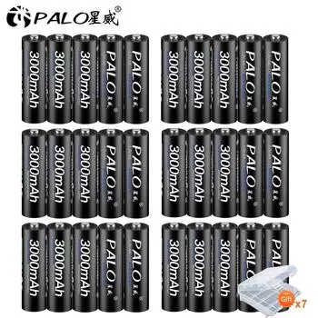 30 шт. AA 3000 мАч 1,2 В аккумуляторная батарея для микрофона, светодиодная игрушка, цифровая камера, MP3/mp4-плеер чёрный