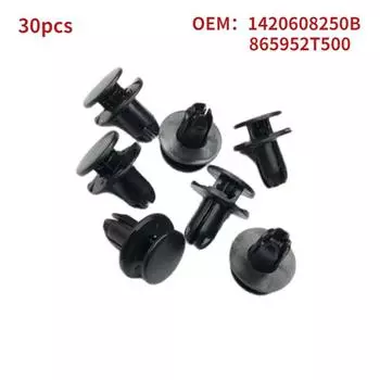 30 шт. автоматических креплений для Hyundai i30 Santa Fe Tucson 865952T500 1420608250B автомобильный передний бампер позиционер отделка крепежные зажимы