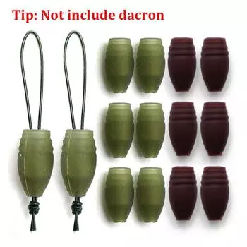 30 шт., аксессуары для ловли карпа, эластичные коннекторы из лавсана для твердых и полых резинок, грубая стопорная бусина, рыболовные снасти