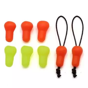 30 шт., аксессуары для ловли карпа, эластичный разъем, соответствующая удочка, рыболовные снасти для снастей, грубые рыболовные снасти для ловли карпа флуоресцентный желтый