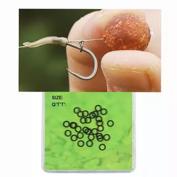 30 шт., аксессуары для ловли карпа, кольца для оснастки 2,0 мм, 2,5 мм, 3,1 мм, 3,7 мм, кольцо со свободным затвором, круглые матовые черные терминальные снасти