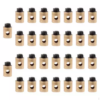 30 шт. беспаечных соединителей для троса дроссельной заслонки, запасные части и зажимы для тормозных наконечников