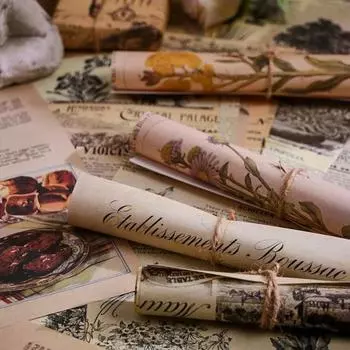 30 шт., бумага для скрапбукинга, прозрачная печать, изысканная режущая пластина, сделай сам, винтажный материал, крафт-бумага, канцелярские принадлежности G