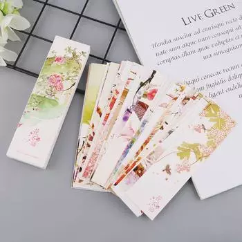 30 шт. бумажные закладки в китайском стиле, рисование карт, красивая закладка в штучной упаковке, памятные подарки