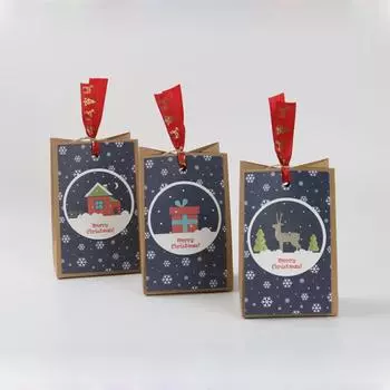 30 шт., бумажный пакет для упаковки десертов в ресторане, детский рождественский день рождения, вечеринка для хранения конфет