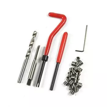 30 шт. Car Pro Coil Drill Tool Metric Thread Repair Insert Kit M5 M6 M8 для винтовых ремонтных инструментов Helicoil Car Crowbar
