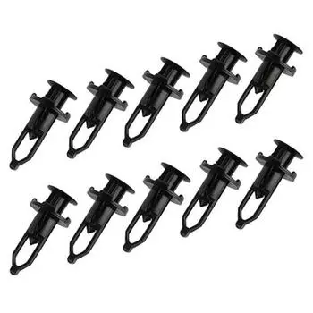 30 шт. черные пластиковые автомобильные заклепки-фиксаторы нажимного типа для Toyota, новейшие