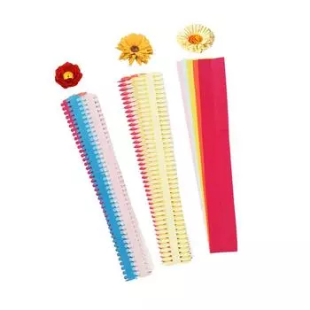 30 шт., цветочная бумага, 54 см, полоски, предварительно вырезанные для квиллинга, ромашка, декор подсолнечника, сделай сам, декоративные оригами, 3 узора, легкая бумага для рукоделия