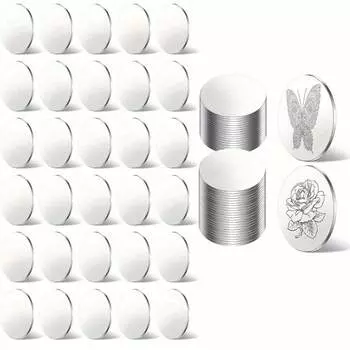30 шт. дисков из нержавеющей стали, пустые металлические круглые пластины для поделок, пустые монеты для поделок, штамповка металла и изготовление ювелирных изделий своими руками 30 pcs