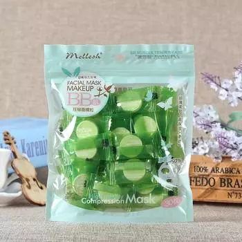 30 шт. DIY сжатая маска для ухода за лицом бумажная маска-таблетка в индивидуальной упаковке