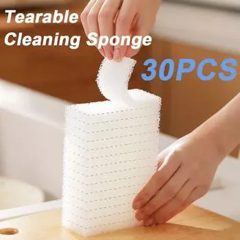 30 шт. двухсторонняя губка для мытья посуды многоразовая кухонная губка для мытья посуды новая чистящая губка 30Pcs