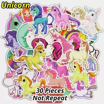 30 шт. фиксированных наклеек для ноутбука, багажа, скейтборда, мотоцикла, автомобиля, стайлинга, симпатичных водонепроницаемых наклеек